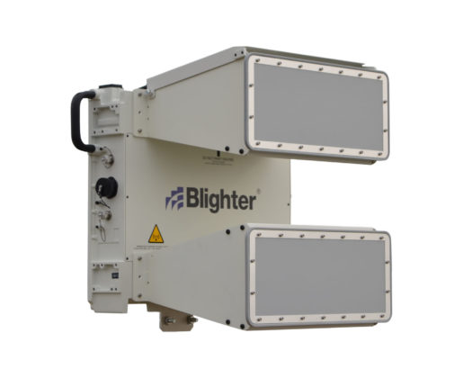 Blighter C422-HP Coastal Security Radar (Aux Radar Unit) with M10S Antennas (Angled View) (Grey White)